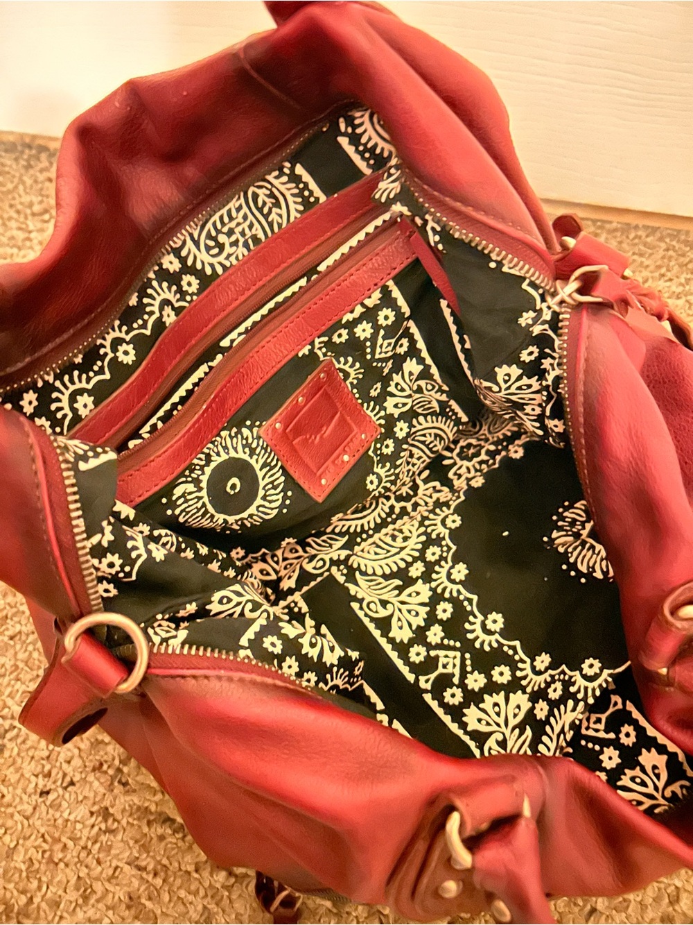 We The Free Emerson Tote in Red Rock/ red/ burgundy - Picture 5 of 13
